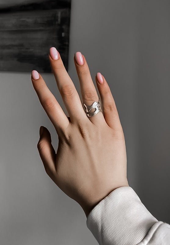 SILVER RING / FROM WAX